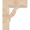 Ekena Millwork Funston Block Smooth Bracket w/ Offset Brace, Douglas Fir, 7 1/2"W x 20"D x 24"H BKT0806X20X24FST05SDF - alternate 3